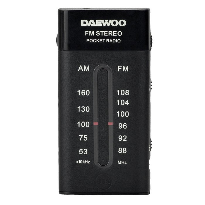 Daewoo DW1109 Radio Portátil Mini Negra Daewoo DW1109 Radio Portátil Mini Negra